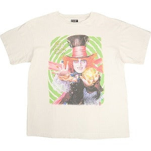 SAINT MICHAEL セント マイケル ×Disney 23AW DSNY_SS TEE/MAD HATTER/WHITE USED加工Tシャツ 白 Size 【L】 【中古品-良い】 20800257