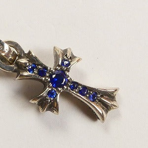 CHROME HEARTS クロム・ハーツ CH CROSS BABY FAT SLV BLU SAPH SNGL SIDE ペンダントトップ 銀 Size 【フリー】 【新古品・未使用品】 20800421