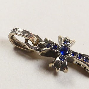 CHROME HEARTS クロム・ハーツ CH CROSS BABY FAT SLV BLU SAPH SNGL SIDE ペンダントトップ 銀 Size 【フリー】 【新古品・未使用品】 20800421