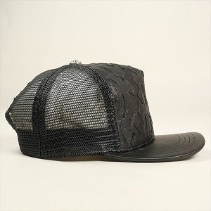 CHROME HEARTS クロム・ハーツ CME CRS HAT TRUCKER CAP LTHR FRONT BLACK キャップ 黒 Size 【フリー】 【新古品・未使用品】 20800607