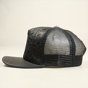 CHROME HEARTS クロム・ハーツ CME CRS HAT TRUCKER CAP LTHR FRONT BLACK キャップ 黒 Size 【フリー】 【新古品・未使用品】 20800607