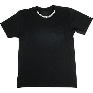 CHROME HEARTS クロム・ハーツ NECK LOGO POCKET S/S T-SHIRT BLACK/WHITE Tシャツ 黒白 Size 【L】 【新古品・未使用品】 20800611