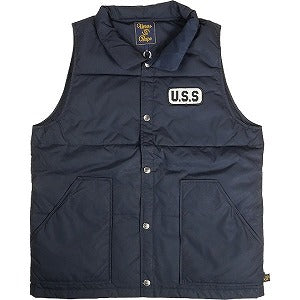 A BATHING APE ア ベイシング エイプ URSUS PAD VEST NAVY ダウンベスト 紺 Size 【M】 【新古品・未使用品】 20800713