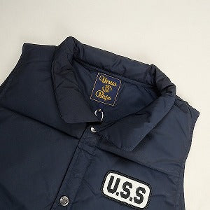 A BATHING APE ア ベイシング エイプ URSUS PAD VEST NAVY ダウンベスト 紺 Size 【M】 【新古品・未使用品】 20800713