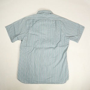 At Last ＆ Co アットラスト/BUTCHER PRODUCTS ブッチャープロダクツ STRIPE SHIRT S-S BLUE 半袖シャツ 青 Size 【15】 【中古品-良い】 20800735