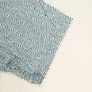 At Last ＆ Co アットラスト/BUTCHER PRODUCTS ブッチャープロダクツ STRIPE SHIRT S-S BLUE 半袖シャツ 青 Size 【15】 【中古品-良い】 20800735