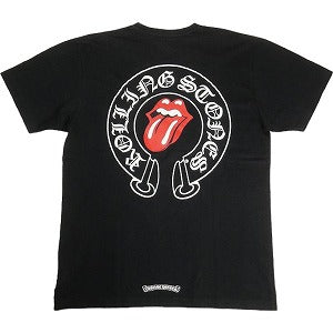 CHROME HEARTS クロム・ハーツ ROLLING STONES SS PKT TEE BLACK Tシャツ 黒 Size 【L】 【中古品-良い】 20800818