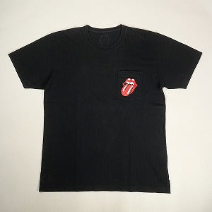 CHROME HEARTS クロム・ハーツ ROLLING STONES SS PKT TEE BLACK Tシャツ 黒 Size 【L】 【中古品-良い】 20800818