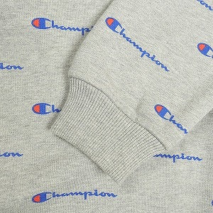 SUPREME シュプリーム ×Champion 13AW Chrome Crewneck Grey クルーネックスウェット 灰 Size 【S】 【中古品-良い】 20800856