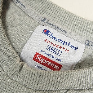 SUPREME シュプリーム ×Champion 13AW Chrome Crewneck Grey クルーネックスウェット 灰 Size 【S】 【中古品-良い】 20800856