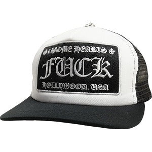 CHROME HEARTS クロム・ハーツ TRUCKER CAP BLACK/WHITE FUCKロゴメッシュキャップ 黒白 Size 【フリー】 【新古品・未使用品】 20801119