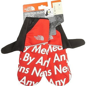 SUPREME シュプリーム ×The North Face By Any Means Winter Runners Gloves Red 手袋 赤 Size 【M】 【新古品・未使用品】 20801213