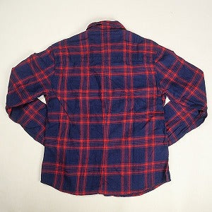 CHROME HEARTS クロム・ハーツ LOOSE END CHECK SHIRT RED/NAVY 長袖シャツ 紺 Size 【M】 【中古品-良い】 20801379