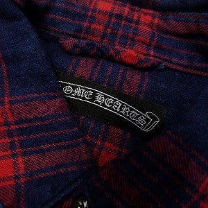 CHROME HEARTS クロム・ハーツ LOOSE END CHECK SHIRT RED/NAVY 長袖シャツ 紺 Size 【M】 【中古品-良い】 20801379