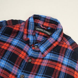 CHROME HEARTS クロム・ハーツ LOOSE END CHECK SHIRT BLUE/RED 長袖シャツ 赤 Size 【S】 【中古品-良い】 20801380