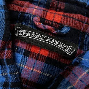 CHROME HEARTS クロム・ハーツ LOOSE END CHECK SHIRT BLUE/RED 長袖シャツ 赤 Size 【S】 【中古品-良い】 20801380