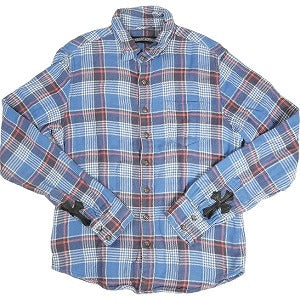 CHROME HEARTS クロム・ハーツ LOOSE END CHECK SHIRT BLUE/NAVY 長袖シャツ 青 Size 【S】 【中古品-良い】 20801381