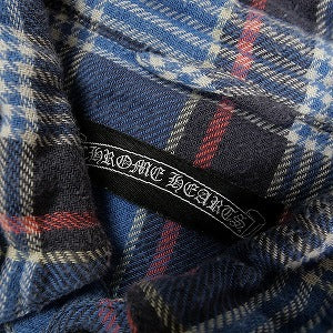 CHROME HEARTS クロム・ハーツ LOOSE END CHECK SHIRT BLUE/NAVY 長袖シャツ 青 Size 【S】 【中古品-良い】 20801381