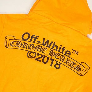 CHROME HEARTS クロム・ハーツ ×OFF WHITE 18SS PULLOVER HOODIE ORANGE パーカー オレンジ Size 【S】 【新古品・未使用品】 20801383