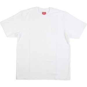 SUPREME シュプリーム 19AW Chenille Arc Logo S/S Top White Tシャツ 白 Size 【S】 【新古品・未使用品】 20801386