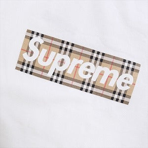 SUPREME シュプリーム ×Burberry 22SS Box Logo Tee White BOXロゴTシャツ 白 Size 【M】 【新古品・未使用品】 20801405