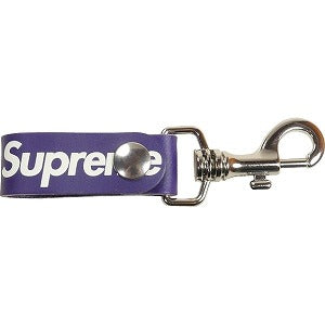 SUPREME シュプリーム 21SS Leather Key Loop Purple キーホルダー 紫 Size 【フリー】 【新古品・未使用品】 20801407