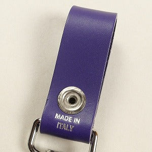 SUPREME シュプリーム 21SS Leather Key Loop Purple キーホルダー 紫 Size 【フリー】 【新古品・未使用品】 20801407