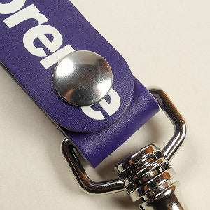 SUPREME シュプリーム 21SS Leather Key Loop Purple キーホルダー 紫 Size 【フリー】 【新古品・未使用品】 20801407