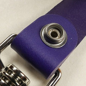 SUPREME シュプリーム 21SS Leather Key Loop Purple キーホルダー 紫 Size 【フリー】 【新古品・未使用品】 20801407