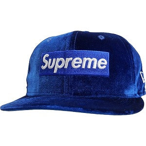 SUPREME シュプリーム 22AW Velour Box Logo New Era Navy ニューエラキャップ 紺 Size 【7　1/2(L)】 【新古品・未使用品】 20801449