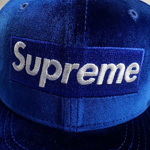 SUPREME シュプリーム 22AW Velour Box Logo New Era Navy ニューエラキャップ 紺 Size 【7　1/2(L)】 【新古品・未使用品】 20801449