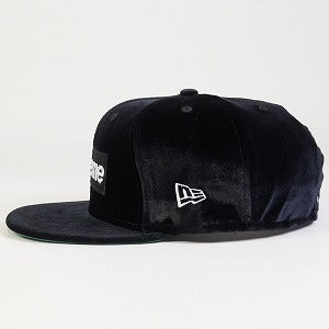 SUPREME シュプリーム 22AW Velour Box Logo New Era Black ニューエラキャップ 黒 Size 【7　1/2(L)】 【新古品・未使用品】 20801450