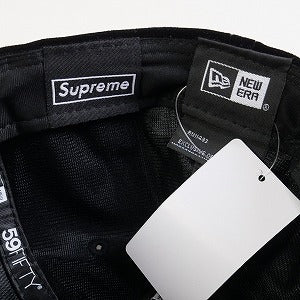 SUPREME シュプリーム 22AW Velour Box Logo New Era Black ニューエラキャップ 黒 Size 【7　1/2(L)】 【新古品・未使用品】 20801450