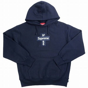 SUPREME シュプリーム 20AW Cross Box Logo Hooded Sweatshirt Navy ボックスロゴパーカー 紺 Size 【S】 【新古品・未使用品】 20801460