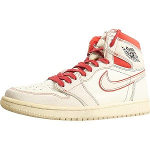 NIKE ナイキ AIR JORDAN 1 RETRO HIGH OG Sail/University Red 555088-160 スニーカー 白赤 Size 【27.0cm】 【中古品-良い】 20801483