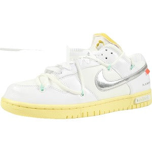 OFF WHITE オフホワイト ×NIKE DUNK LOW 1 OF 50 "1" WHITE/METALLIC SILVER-BUTTER DM1602-127 スニーカー 白 Size 【27.5cm】 【新古品・未使用品】 20801489