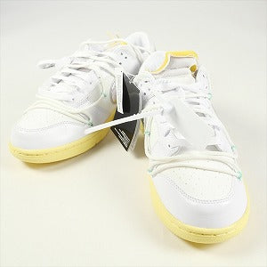 OFF WHITE オフホワイト ×NIKE DUNK LOW 1 OF 50 "1" WHITE/METALLIC SILVER-BUTTER DM1602-127 スニーカー 白 Size 【27.5cm】 【新古品・未使用品】 20801489