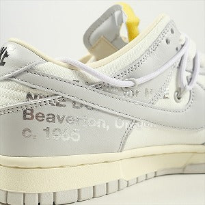 OFF WHITE オフホワイト ×NIKE DUNK LOW 1 OF 50 "49" SAIL/NEUTRAL GREY-WHITE DM1602-123 スニーカー 白灰 Size 【27.0cm】 【新古品・未使用品】 20801498