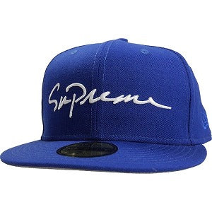 SUPREME シュプリーム 18AW Classic Script New Era Royal ニューエラキャップ 青 Size 【7　1/2(L)】 【中古品-良い】 20801505