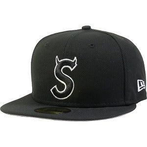 SUPREME シュプリーム 22AW S Logo New Era Black ニューエラキャップ 黒 Size 【7　1/2(L)】 【新古品・未使用品】 20801506