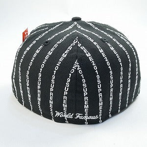 SUPREME シュプリーム 19SS Text Stripe Box Logo New Era Black ニューエラキャップ 黒 Size 【7　1/2(L)】 【新古品・未使用品】 20801558