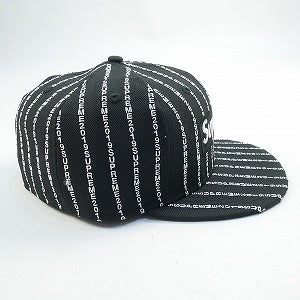 SUPREME シュプリーム 19SS Text Stripe Box Logo New Era Black ニューエラキャップ 黒 Size 【7　1/2(L)】 【新古品・未使用品】 20801558