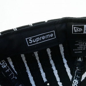 SUPREME シュプリーム 19SS Text Stripe Box Logo New Era Black ニューエラキャップ 黒 Size 【7　1/2(L)】 【新古品・未使用品】 20801558