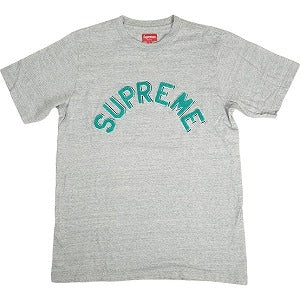 SUPREME シュプリーム 19AW Chenille Arc Logo S/S Top Gray Tシャツ 灰 Size 【M】 【中古品-ほぼ新品】 20801572