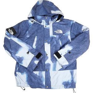 SUPREME シュプリーム ×THE NORTH FACE 21AW Bleached Denim Print Mountain Jacket Indigo ジャケット 青 Size 【M】 【中古品-良い】 20801573