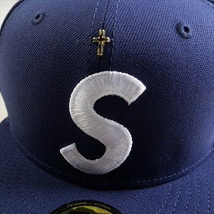 SUPREME シュプリーム 24SS Gold Cross S Logo New Era Light Navy キャップ 紺 Size 【7　1/2(L)】 【新古品・未使用品】 20801578