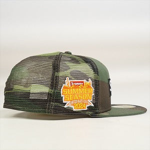 SUPREME シュプリーム 24SS Box Logo Mesh Back New Era Woodland Camo ニューエラキャップ 緑 Size 【7　5/8(XL)】 【新古品・未使用品】 20801584