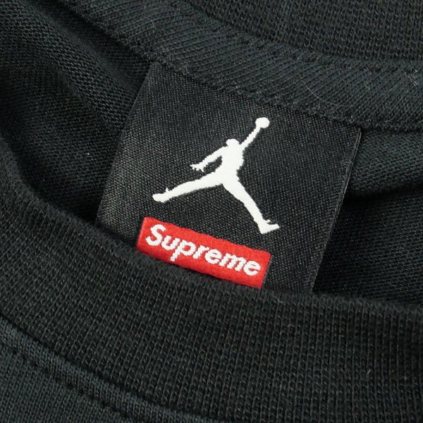 SUPREME シュプリーム ×NIKE ナイキ Jordan 15AW Jordan Tee Black Tシャツ 黒 Size 【L】 【新古品・未使用品】 20801647