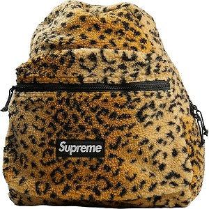 SUPREME シュプリーム 17AW Leopard Fleece Backpack バックパック 茶 Size 【フリー】 【中古品-良い】 20801912