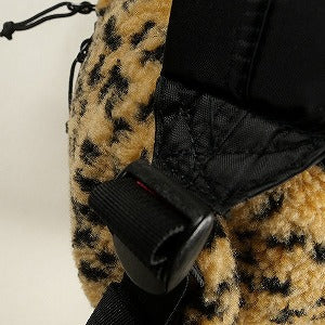 SUPREME シュプリーム 17AW Leopard Fleece Backpack バックパック 茶 Size 【フリー】 【中古品-良い】 20801912